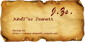 Juhász Zsanett névjegykártya