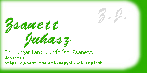 zsanett juhasz business card